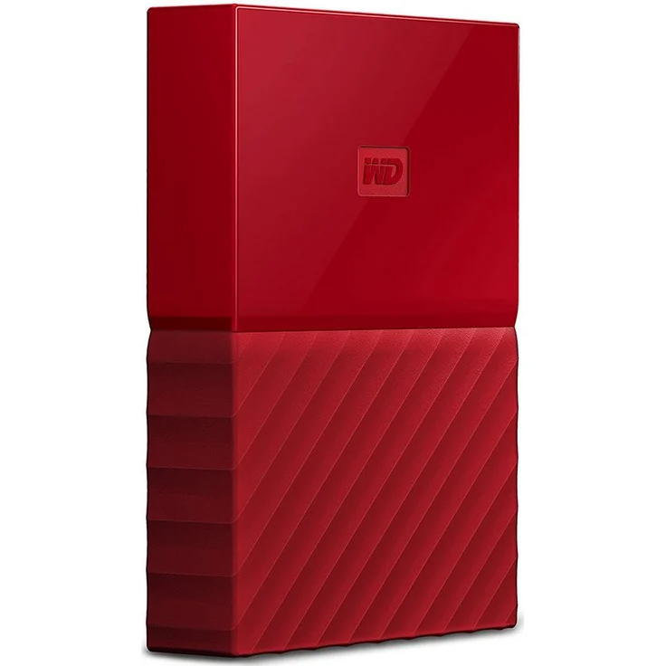 WD My Passport WDBYFT0020BRD - Festplatte - verschlüsselt - 2 TB - extern (tragbar) - USB 3.0 - 256-Bit-AES - Rot (WDBYFT0020BRD-WESN) – Bild 3