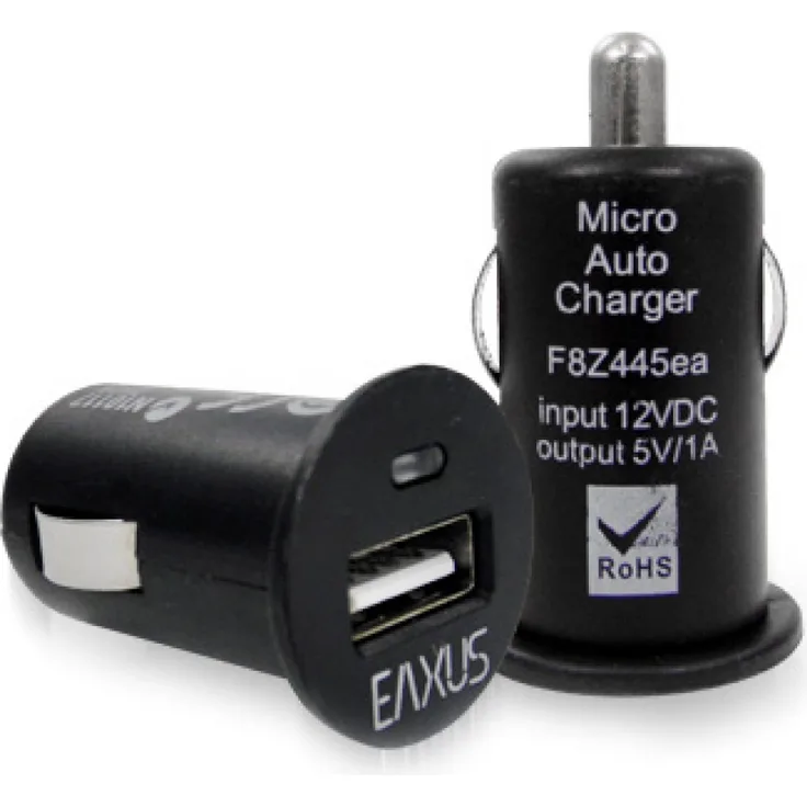 Mini Car Charger Adapter USB / Kfz-Ladeadapter für Handys, MP3 Player EAXUS Ladegerät Auto KFZ USB Adapter aufladen
