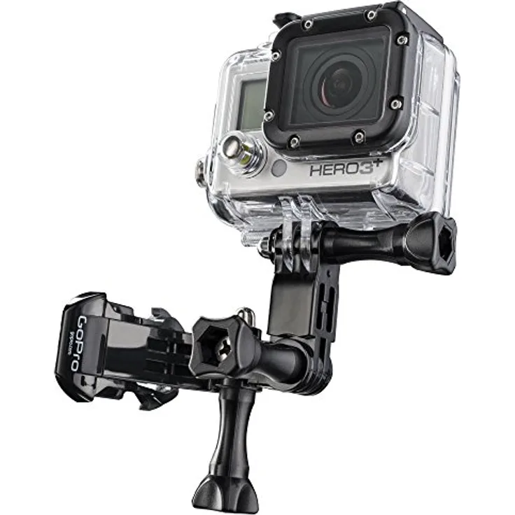 Mantona Winkelstück (Variablen Aufnahmewinkel, geeignet für GoPro Hero 2-3-3+-4, GoPro Session)