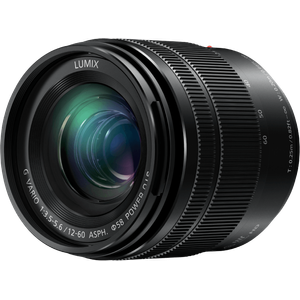 Bild für Panasonic H-FS12060E LUMIX G Vario 12-60 mm F3.5-5.6 ASPH. Objektiv (5x Zoom, Power O.I.S. Bildstabilisator, Staub-- Spritzwasserschutz)
