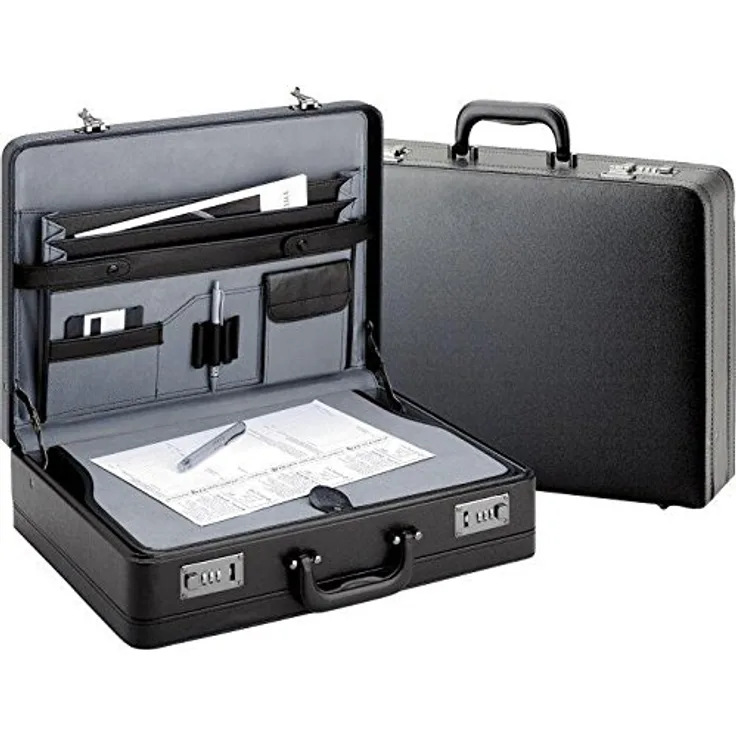 D&N Business Line Aktentasche, 46 cm, 18L, schwarz
