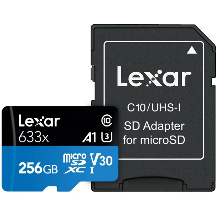 Lexar microSDXC Card 256GB High-Performance 633x UHS-I U1