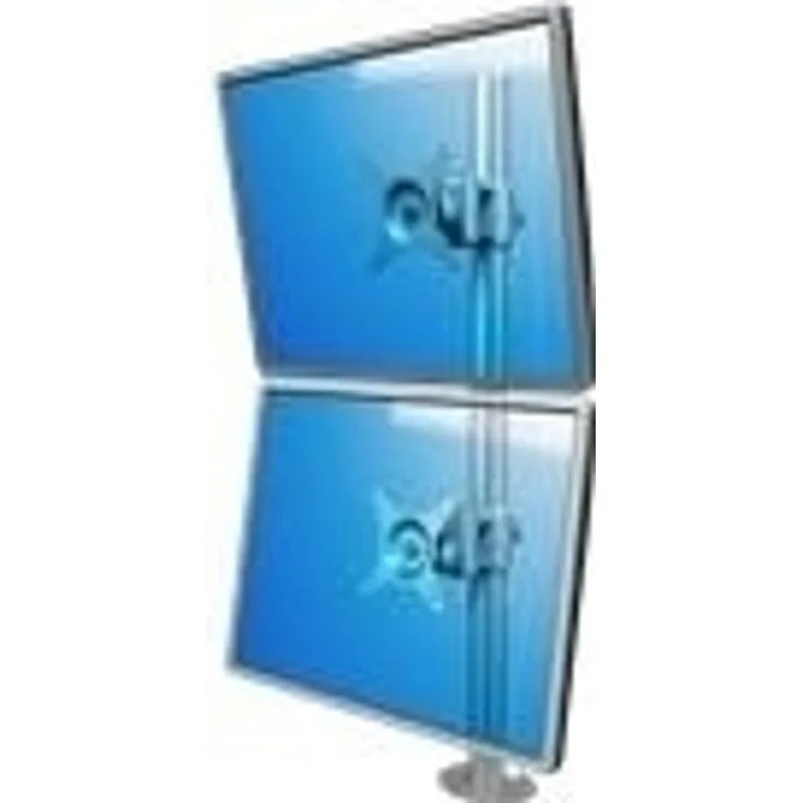 Dataflex 672 ViewMate Style Monitorarm (Tragkraft max. 2X 15kg, bis 55,8 cm (22 Zoll) Bildschirmdiagonale, VESA: MIS-D 75x75-100x100mm kompatibel) Silber
