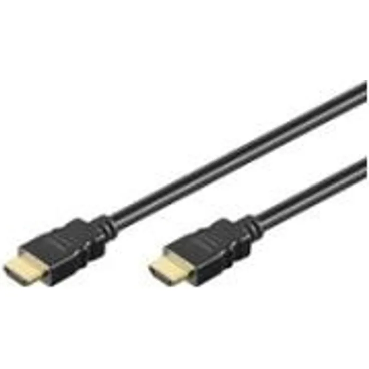 Goobay 51821 HDMI High Speed Kabel mit Ethernet, 4K, Ultra-HD, Full-HD, 3D, HDMI-Stecker > HDMI-Stecker, abwärtskompatibel, vergoldete Stecker, 3 m