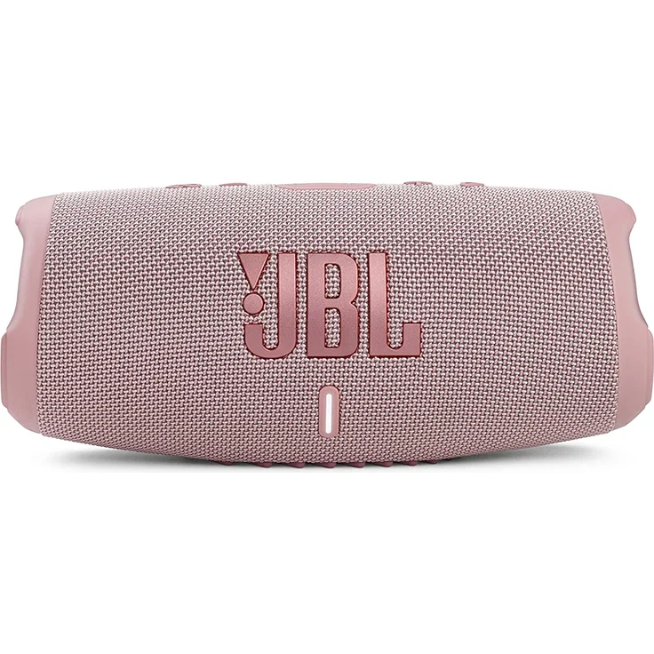 JBL Charge 5 Bluetooth-Lautsprecher mit 20 Stunden Akkulaufzeit, Powerbank, PartyBoost, wasserfest rosa – Bild 3
