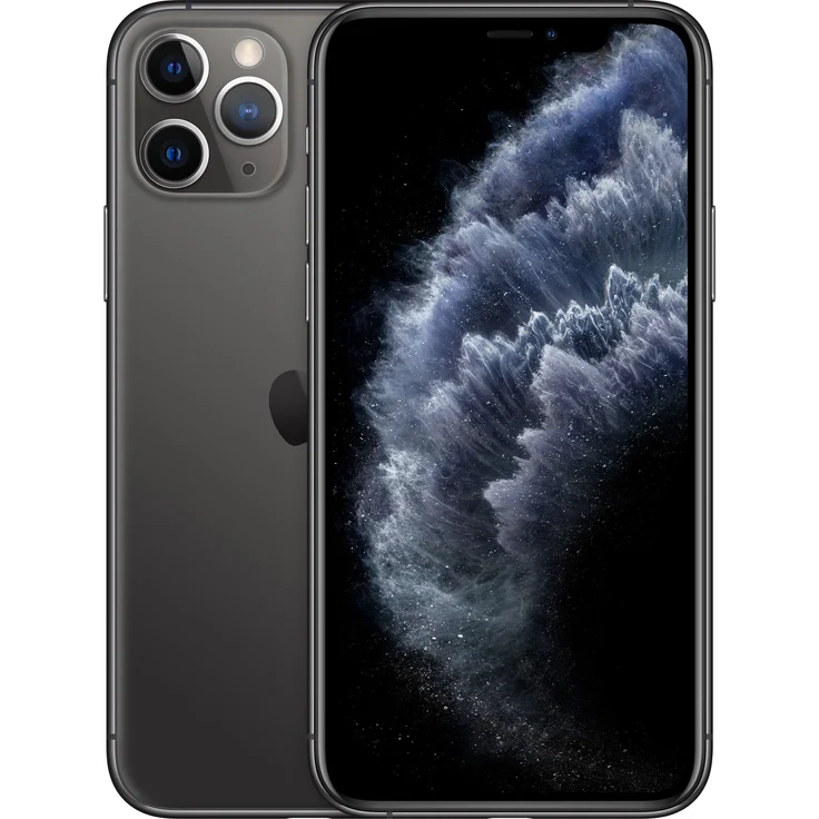 Apple iPhone 11 Pro Smartphone 14,73cm (5,8 Zoll) Super Retina XDR-Display, 64GB interner Speicher, 6GB RAM, Dual-SIM, iOS, Space Grey – Bild 1