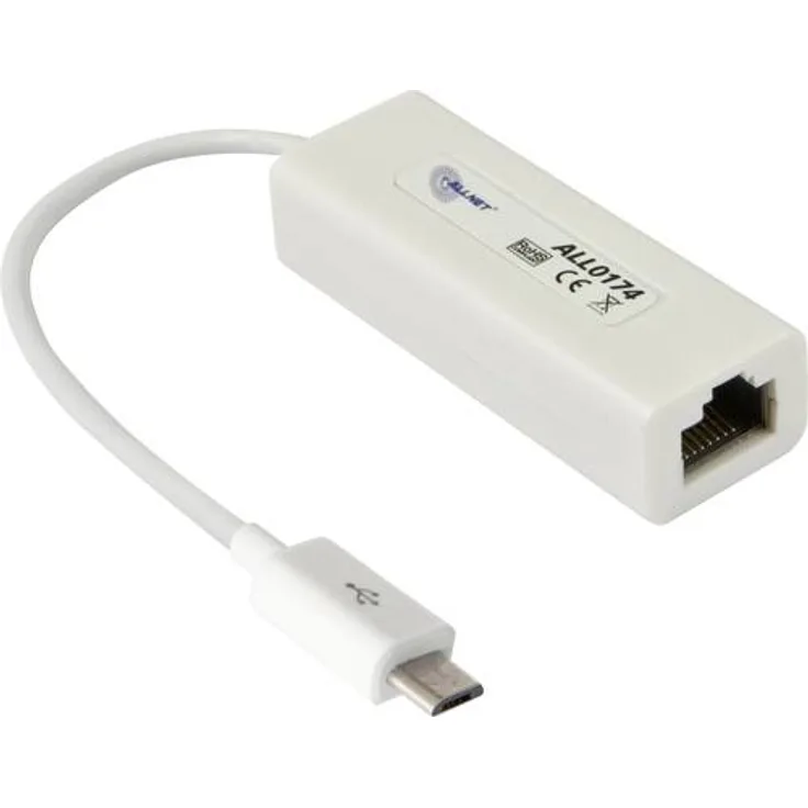 Allnet ALL-HS02530_LAN_OPTION Netzwerkadapter 100MBit-s LAN (10-100MBit-s), Micro USB