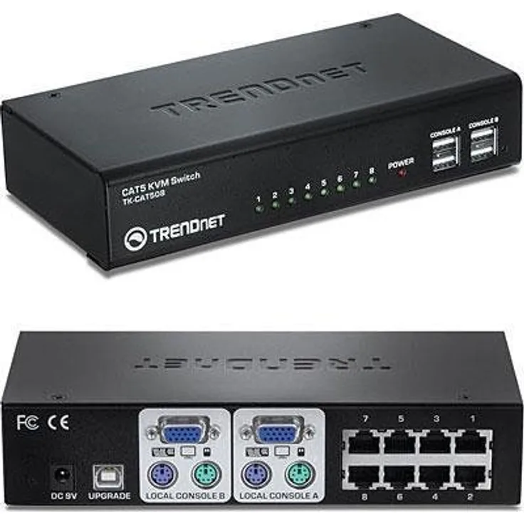 Trendnet TK-CAT508 Tastatur/Video/Maus KVM-Switch