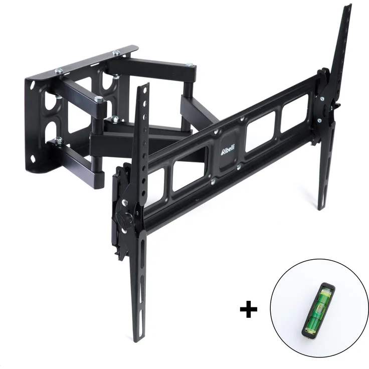 Ribelli TV Wandhalterung Schwenkbar Neigbar für 32 – 84 Zoll (81 – 203 cm) OLED, LED, LCD, Plasma Curved Fernseher bis zu 50kg, max. VESA 600 x 400mm