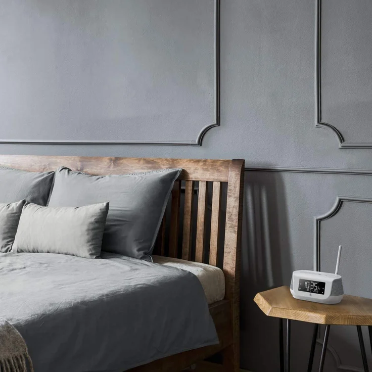 Hama DR36SBT 00054231 Radiowecker mit Bluetooth, LCD-Display, weiß – Bild 4