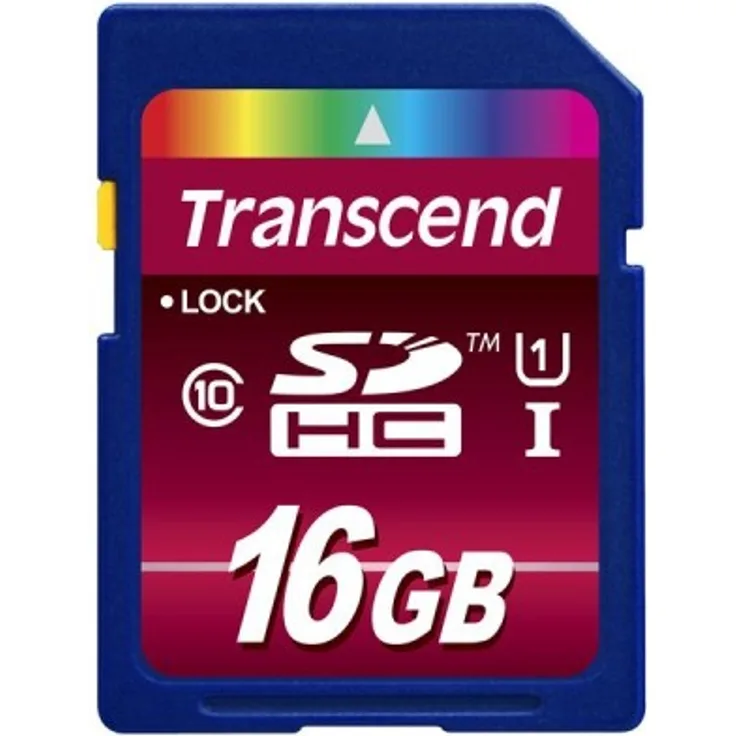 Transcend SDHC 16 GB Speicherkarte (Class 10, UHS-I)