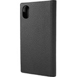 Grama's, Inc. GRAMAS GLC-72548BLK Klapphülle für das iPhone XR (geschrumpfte Kalbsleder) Schwarz