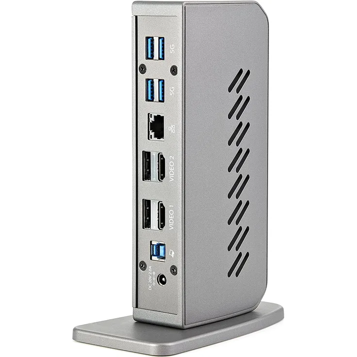 STARTECH.COM USB-C USB-A Dock - Hybrid Universal USB 3.0 Docking station fr USB-C oder USB-A Laptop - Dual-Monitor - GbE