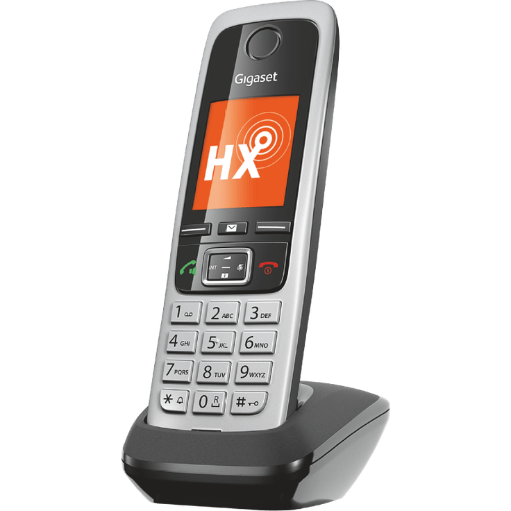 Gigaset C430HX Universal-Mobilteil - Schnurloses IP-Telefon (zum Anschluss an Router oder Basisstationen - klassisches Mobilteil mit Farbdisplay und HD-Voice) schwarz-silber – Bild 3