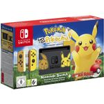 Nintendo Switch V1 Pokémon Let's Go Edition Braun Gelb 32GB Bundle inkl. Pokémon Let's Go: Pikachu + Pokéball Plus (altes Modell)