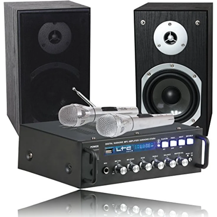Ltc 10-7026 All-in-1 Karaoke Set 2 x 75W mit Bluetooth – Bild 1