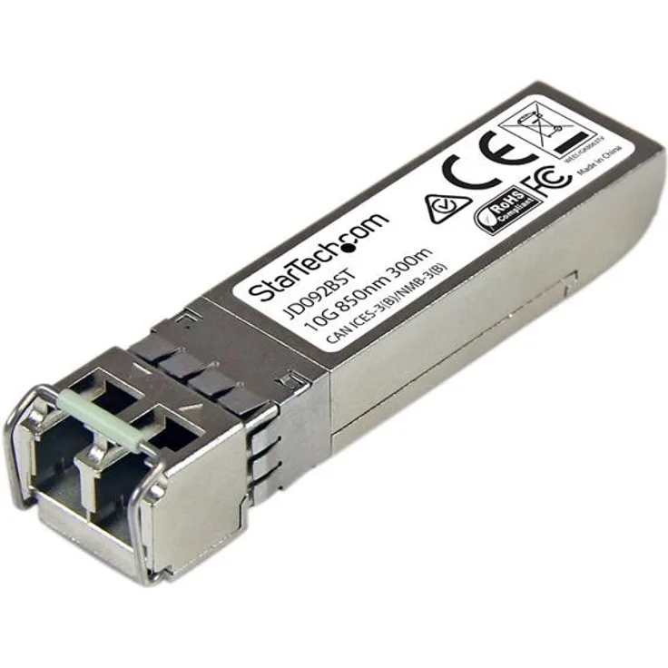 StarTech.com 10 Gigabit LWL SFP+ Transceiver Modul, HP JD092B kompatibel, MM LC mit DDM, 300m, 10GBase-SR