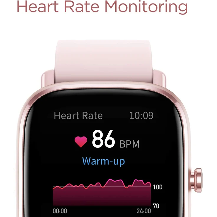 Amazfit GTS 2 Mini Smartwatch Unisex, Einheitsgröße, Silikonarmband, Flamingo Pink – Bild 4