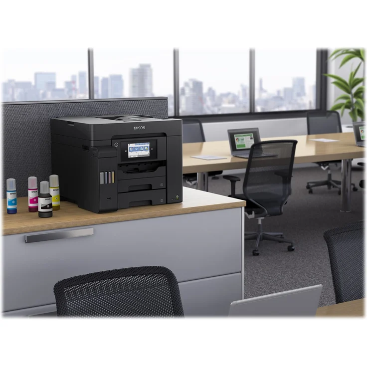 Epson EcoTank ET-5850 4-in-1 Tintenstrahl-Multifunktionsgerät (Drucker, Scanner, Kopierer, Fax) Auflösung: 1200 x 4800, USB, LAN, WLAN, Mobile Print, AirPrint, Wi-Fi Direct, Cloud Print (C11CJ29401) – Bild 5