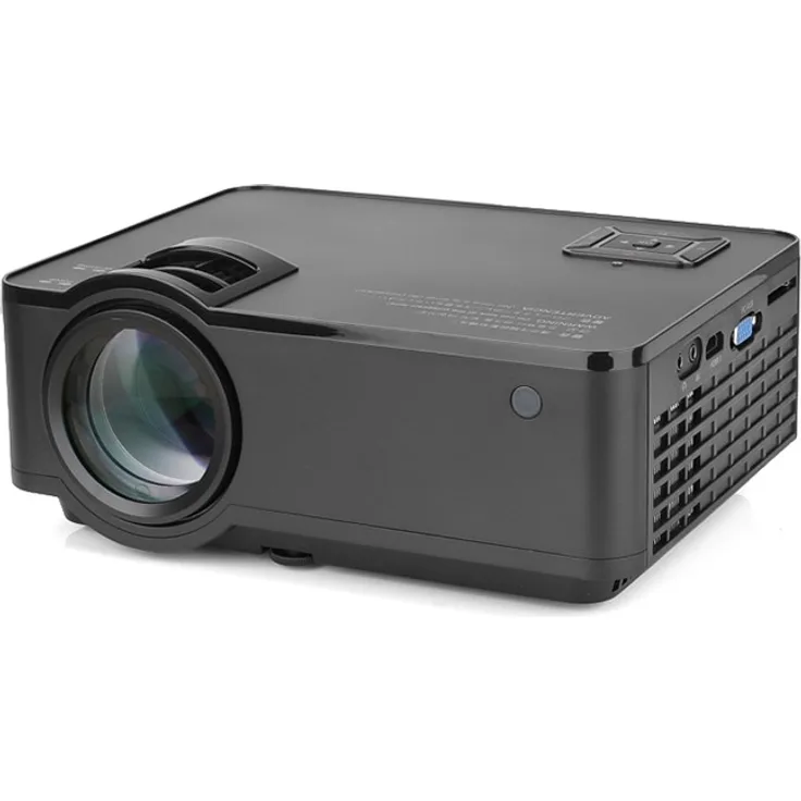 La Vague LV-HD320 Mini-Beamer, LED, Full HD (1920 x 1080), Kontrast 1000:1, 2500 ANSI-Lumen, Bildverhältnis (16:9, 4:3), schwarz