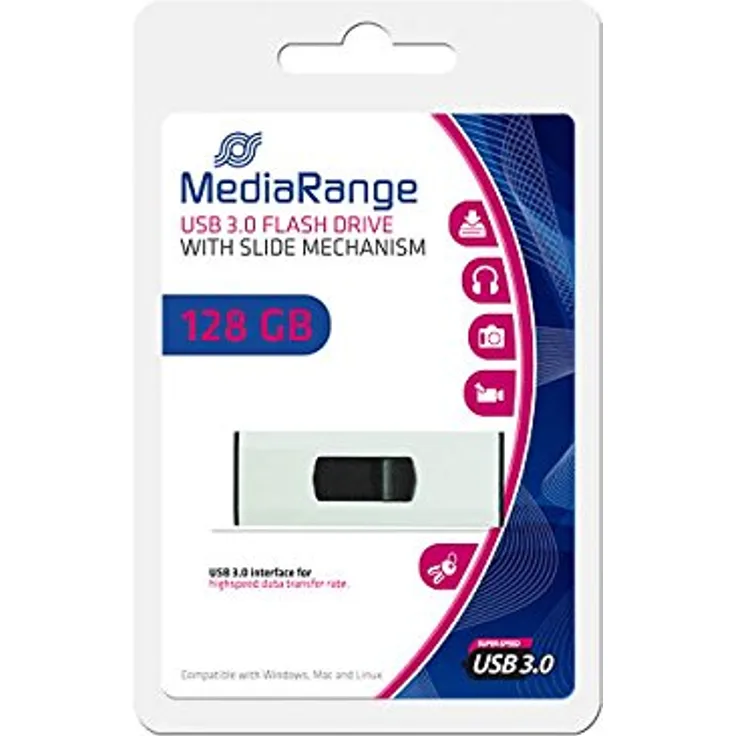 MediaRange MR911 USB-Stick rot-schwarz
