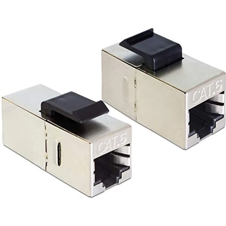 DeLock Keystone Modul RJ45 Buchse > RJ45 Buchse Cat.6 kompakt 25 Stück