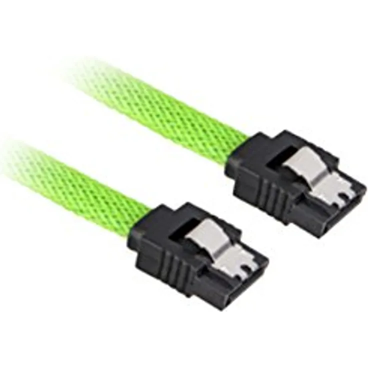 Sharkoon - SATA-Kabel - Serial ATA 150/300/600 - 7-poliges SATA (W) - 7-poliges SATA (W) - 45cm - verriegelt - grün (4044951016679)
