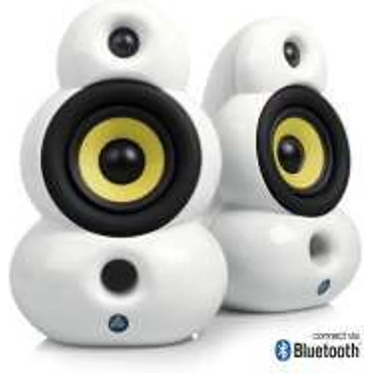 Scandyna SmallPod Bluetooth Active Lautsprechersystem (2x 40 Watt) weiß