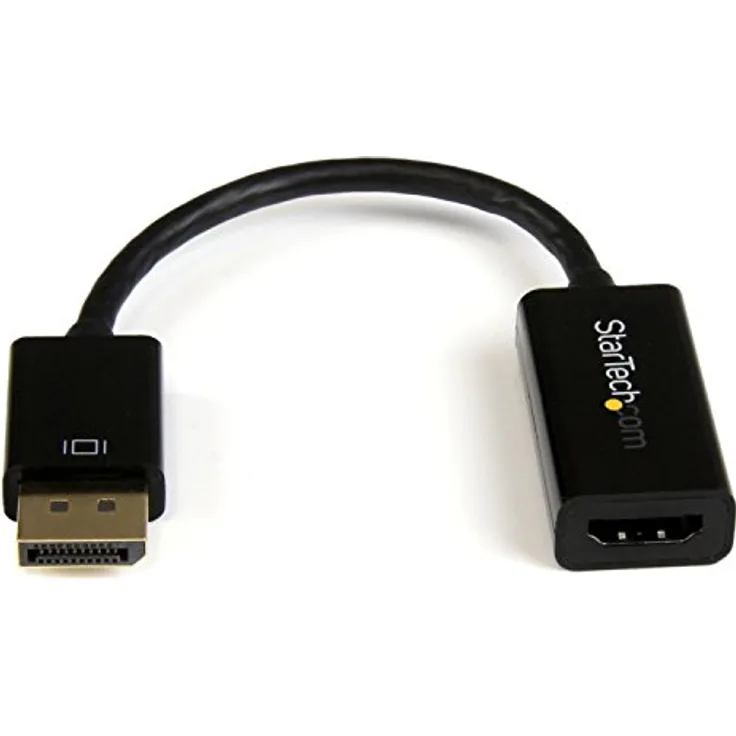 StarTech.com DisplayPort auf HDMI 4k 30Hz Adapter, DP 1.2 zu HDMI Video und Audio aktiv Konverter 1080p 60Hz für Computer - Laptop
