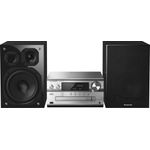 Panasonic SC-PMX152EGS Stereo mit Bluetooth (DAB+, CD, , Micro- mit 120 Watt RMS, USB, Airplay) silber