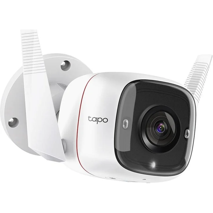 TP-Link Tapo C310 Überwachungskamera Außen, WLAN IP Kamera, 3 MP Hochauflösung, 30 m Nachtsicht, Bewegungserkennung, IP66 wasserdicht, Alarmmeldung, Zwei Wege Audio, unterstützt Alexa & Google Assistant, weiß – Bild 1