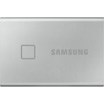 Samsung T7 Touch MU-PC500S - Solid-State-Disk - verschlüsselt - 500 GB - extern (tragbar) - USB 3.2 Gen 2 (USB-C Steckverbinder) - 256-Bit-AES - Silber (MU-PC500S/WW)