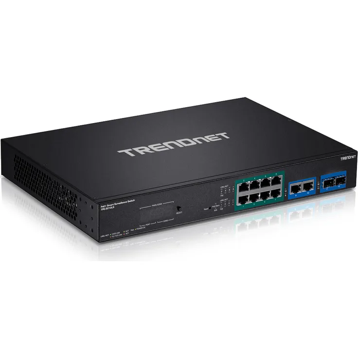 TRENDnet TPE-3012LS 12-Port Gigabit PoE+ Smart Surveillance Switch
