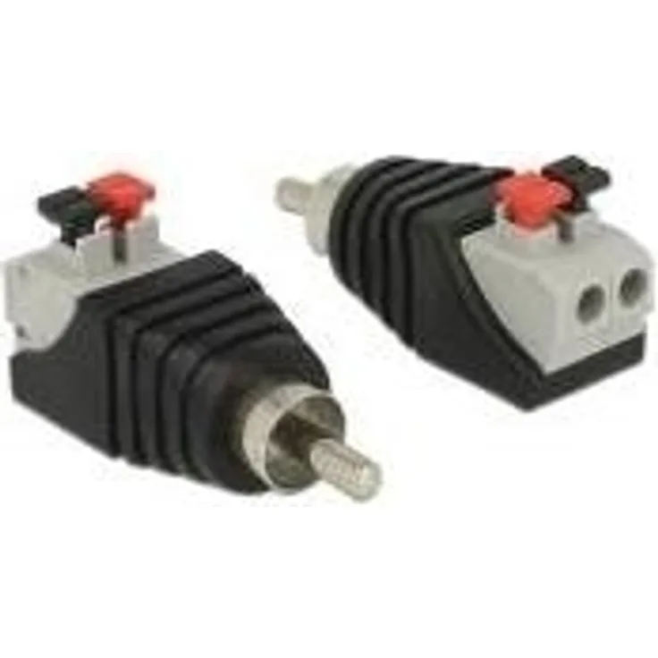 Delock 65566 Adapter Terminalblock mit Drucktaste > Cinch Stecker