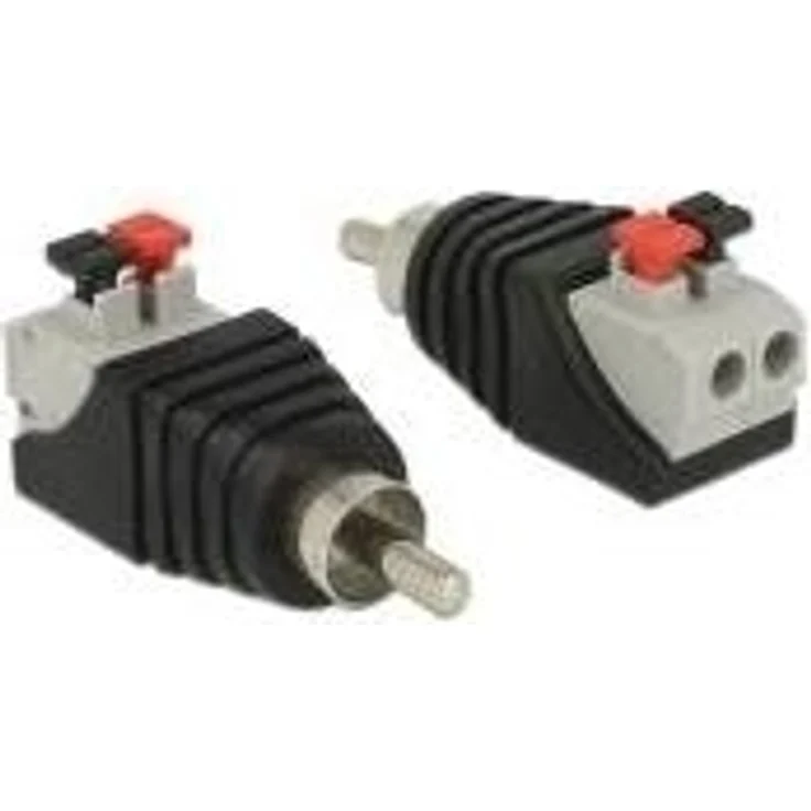 Delock 65566 Adapter Terminalblock mit Drucktaste > Cinch Stecker