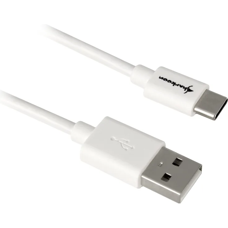 Sharkoon Kabel USB-A 2.0 (Stecker) > USB-C (Stecker), weiß