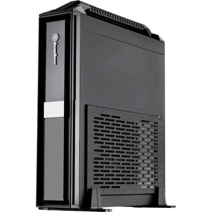 SilverStone SST-ML08B-H - Milo Mini-ITX schmales HTPC Desktop Gehäuse mit Handgriff, schwarz – Bild 6