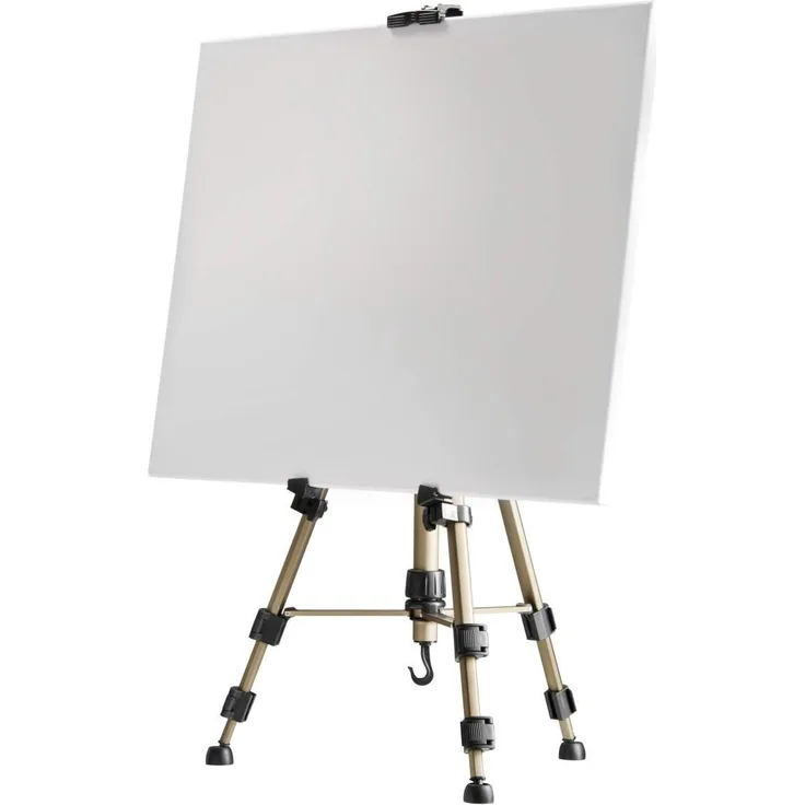 Walimex Malstaffelei Aluminium für Leinwände bis 74 cm Höhe (Tragfähigkeit ca. 10 kg, Tasche)