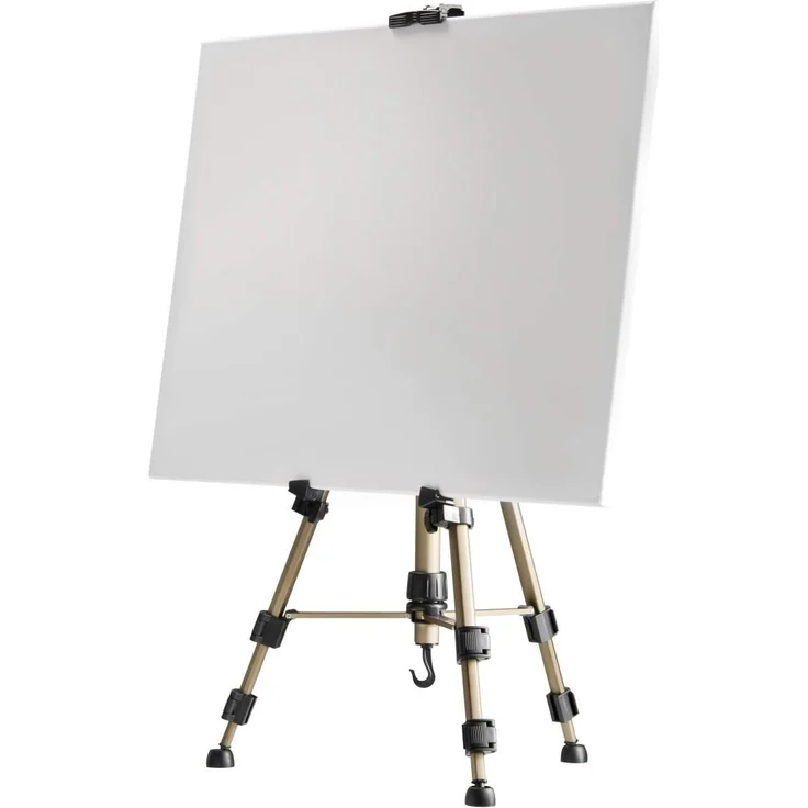 Walimex Malstaffelei Aluminium für Leinwände bis 74 cm Höhe (Tragfähigkeit ca. 10 kg, Tasche)