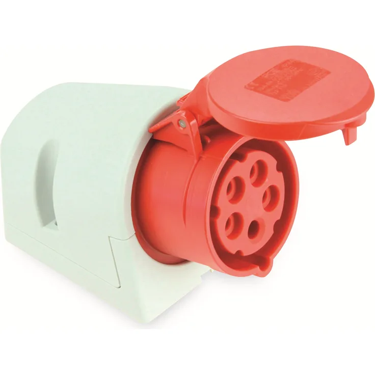 as - Schwabe 60432 E-Wanddose, 32 A, 5-polig, 6h, 400 V Starkstrom Dose