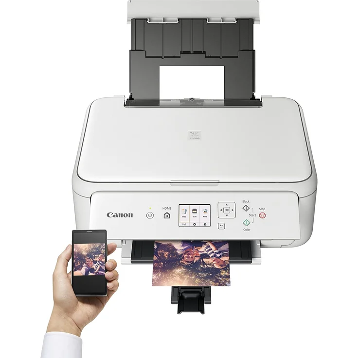 Canon PIXMA TS5151 (3-in-1) Multifunktionsdrucker - (Tintenstrahl) Farbe, Druckgeschwindigkeit: 13 s/w, 6,8 Farbe, Auflösung: 4800 x 1200, WLAN, AirPrint, Wi-Fi Direct, Cloud Print (2226C037) – Bild 3