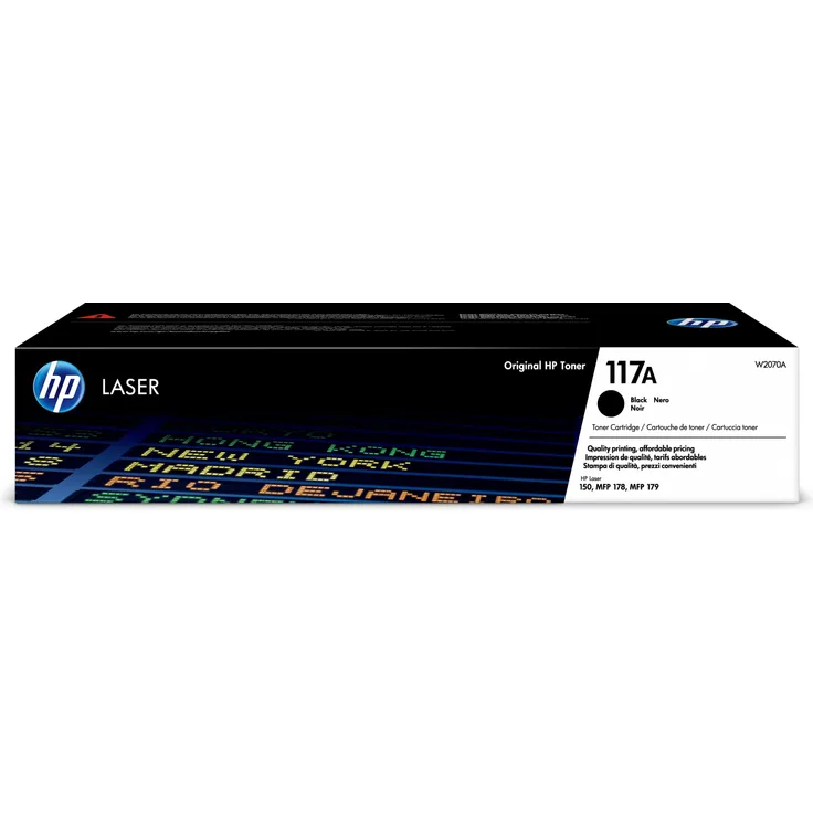HP 117A - Schwarz - Original - Tonerpatrone - für Color Laser 150a, 150nw, MFP 178nw, MFP 178nwg, MFP 179fnw (W2070A)