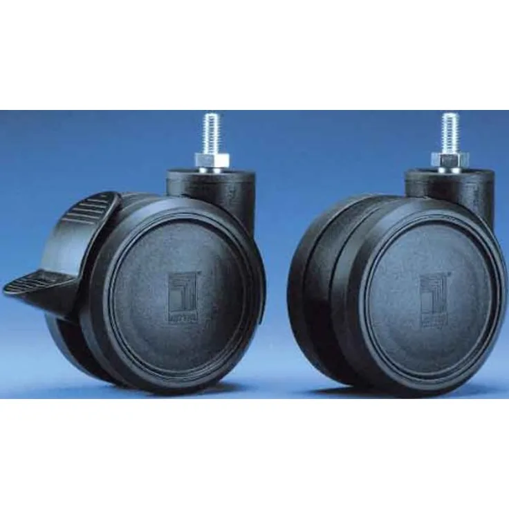RITTAL Doppel-Lenkrollen max. statische Last pro Bauteil 120 kg Bodenfreiheit 125mm schwarz