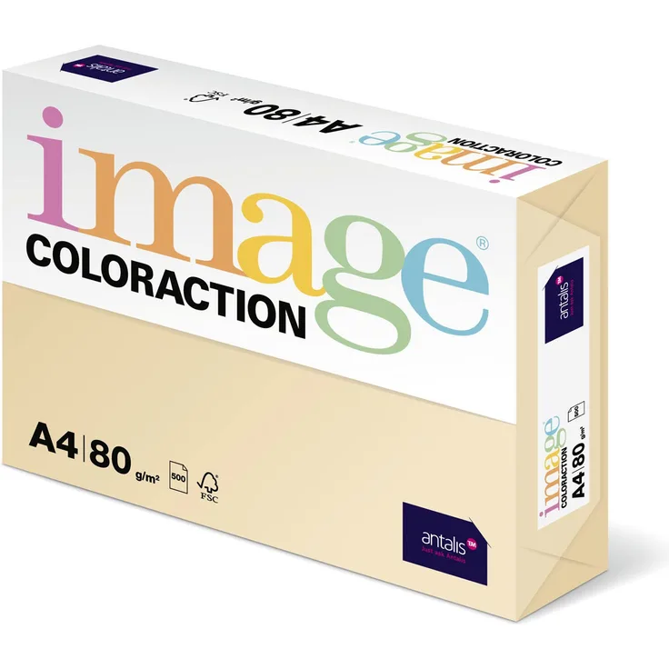 Coloraction 838A 080S 2 - Antalis Kopierpapier, DIN A4, 80 g-qm, Farbe:dune