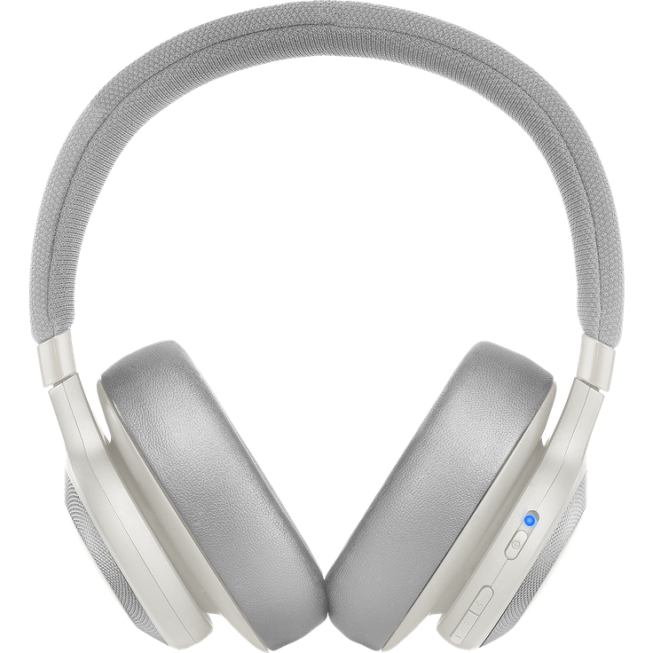 JBL E65BTNC Over Ear Bluetooth Kopfhörer - Active Noise Cancelling Headphones mit JBL Signature Sound - Musikgenuss für bis zu 24 Stunden Weiß – Bild 2