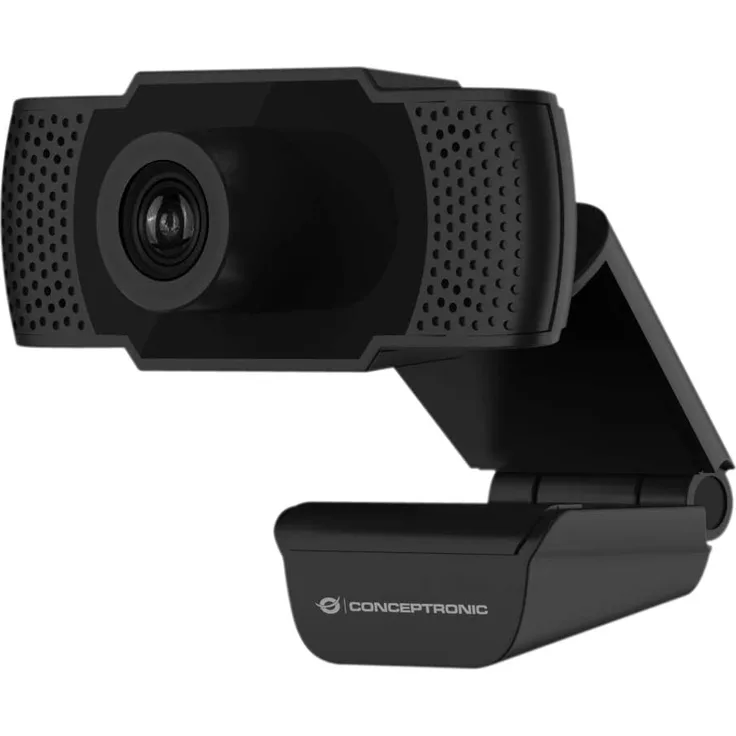 Conceptronic AMDIS01B - Web-Kamera - Farbe - 2 MP - 1920 x 1080 - 1080p - Audio - USB 2.0 - MJPEG, H.264, YUV