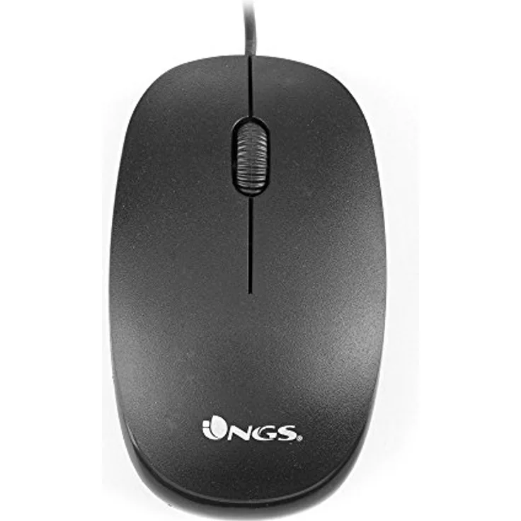 NGS Flame - Mäuse (USB, Schwarz, Kabel, rechts, Büro, Universal)