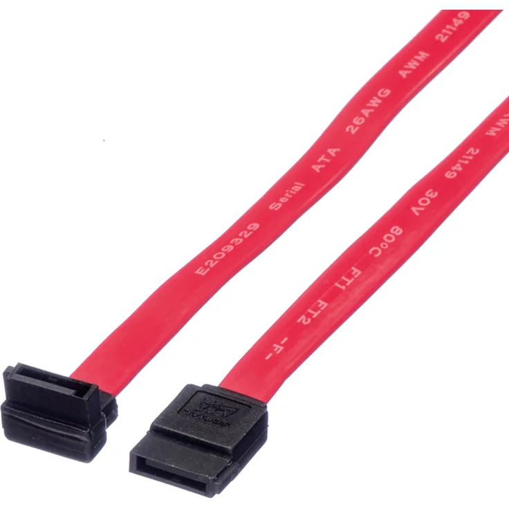VALUE Internes Festplattenkabel SATA 3.0 Gbit/s, gewinkelt 0,5m (11.99.1556)
