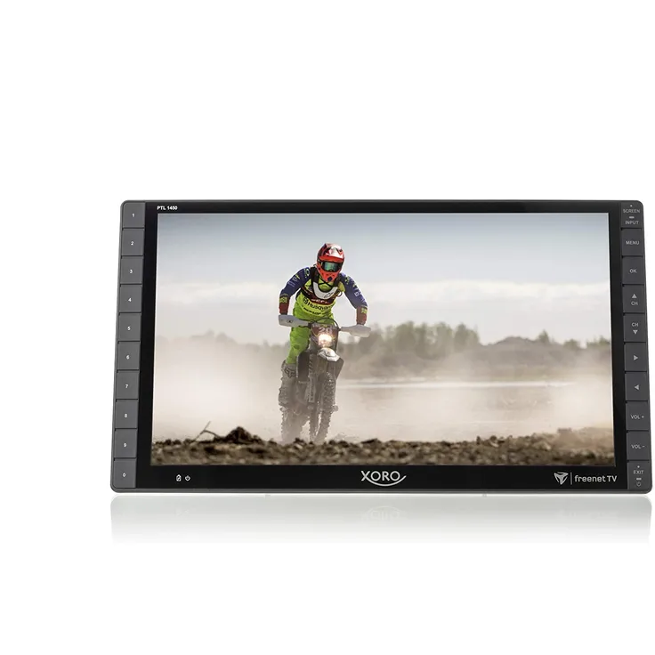 Xoro PTL 1450 36 cm (14 Zoll) LED TV (Full HD, kein HDR) HD-Triple-Tuner (Sat, Antenne, Kabel) Modelljahr 2019 Energieklasse E