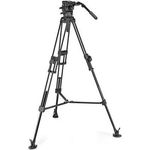 Manfrotto, Fluid-Videokopf 526 mit Fast Twin Videostativ 645, Tripod aus Aluminium, Stativ Profi-Kit DSLR, Kamerastativ für Digitalkamera, Camcorder, Videofilmer, Traglast 16 kg